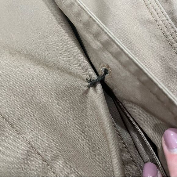 J Crew Wedgewood Trench Coat Mens L Brown Lightweight Button Front Felix Patch - Picture 7 of 13